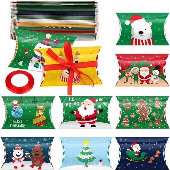 Christmas Pillow Boxes Set of 10 - Picture 5 of 5